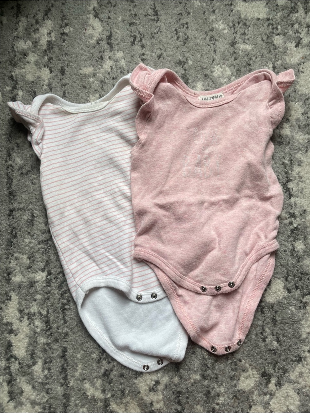 Organic cotton 6-9 month baby girl onesies